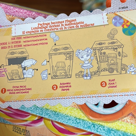 Brand New Lalaloopsy Sew Magical Sew Cute 12” Doll- SWEETIE CANDY RIBBON - Picture 3 of 4